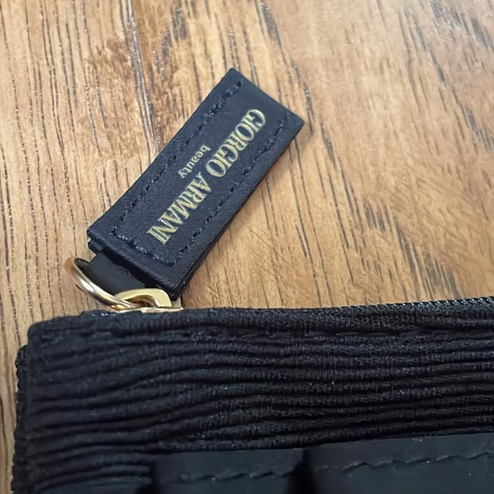 Giorgio Armani Beauty Black NWOT cosmetic bag - Image 3
