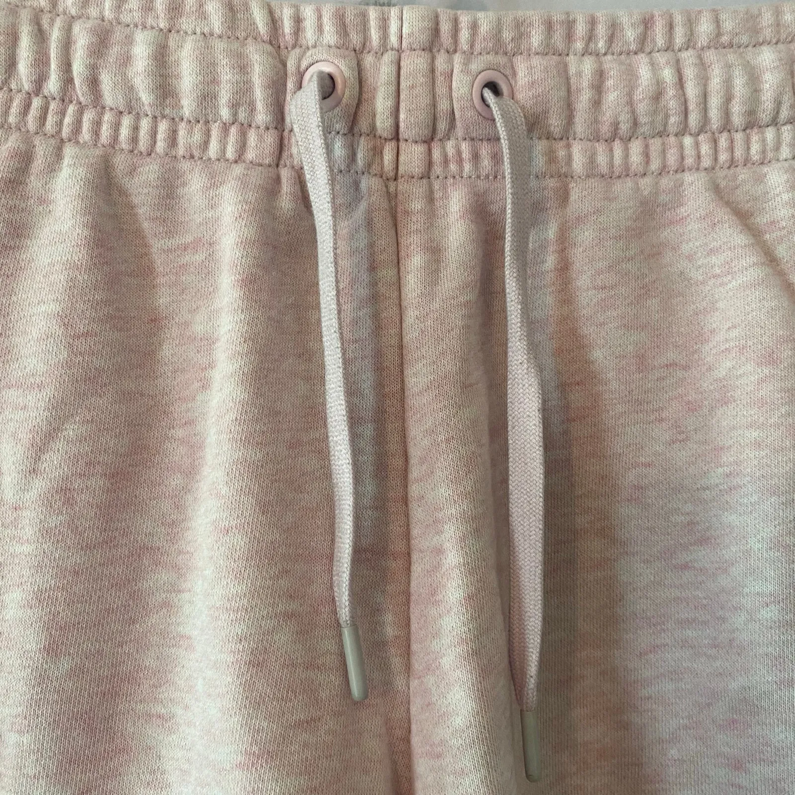 Nike Heathered Light Pink Logo Sweat Shorts French Terrycloth Women's size XS - Image 3