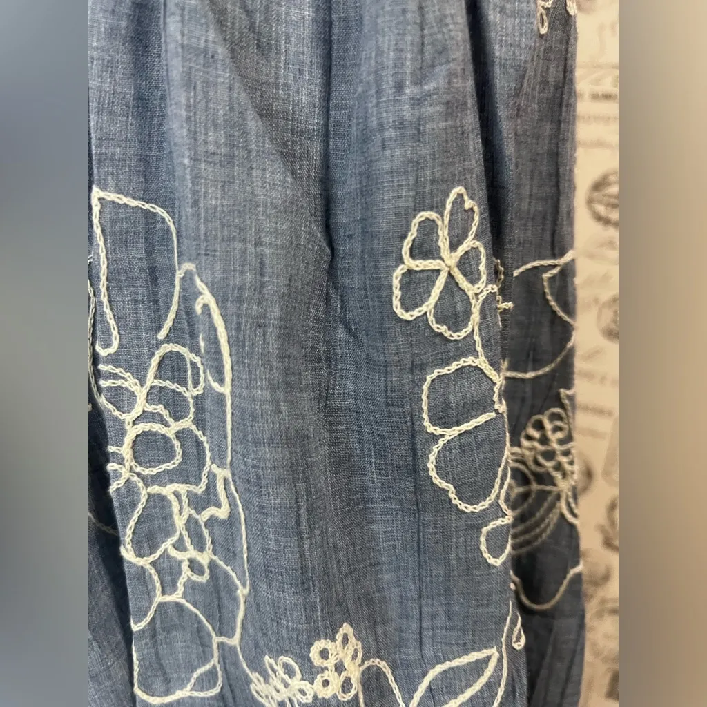 Ryu Blue and White Patterned Mini Dress - Image 6