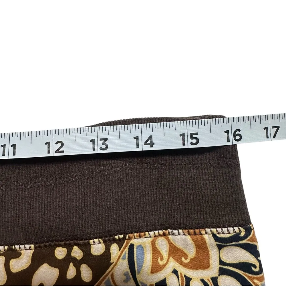 Nilla Shield Boho Bohemian Loungewear Lowrise Comfy Sweat Pants Medium Brown - Image 7