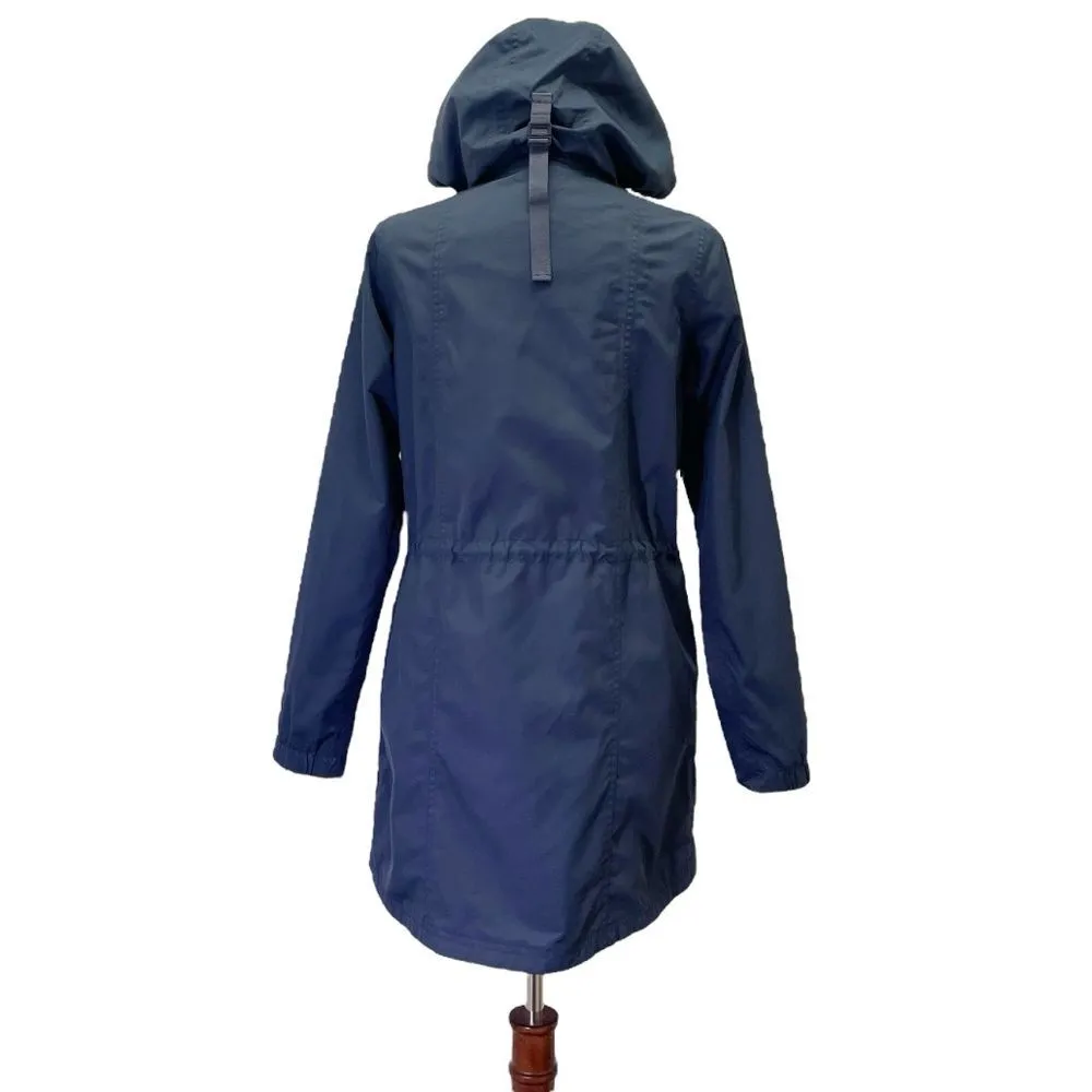 Burton DryRide Hooded Raincoat Windbreaker Navy Blue Size Small Anorak Jacket - Image 3