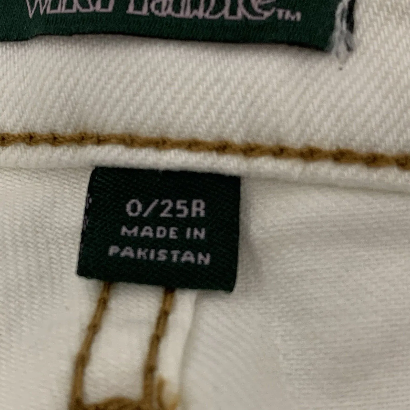 Wild Fable High Rise White Denim Jean Shorts Women Size 0/25R Casual - Image 7