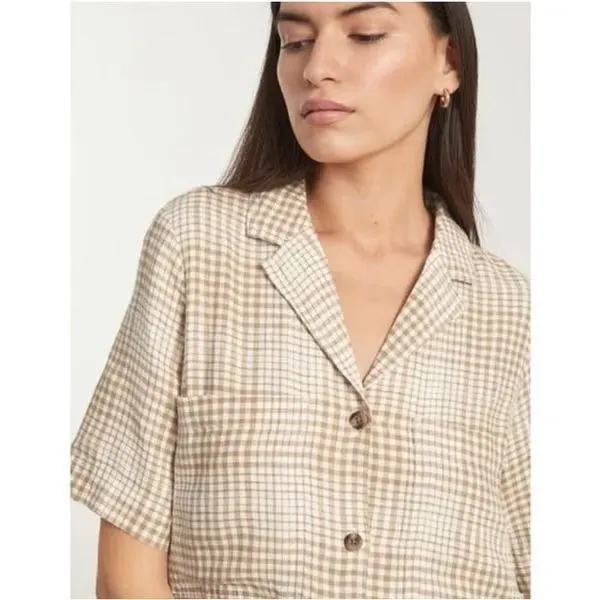 Everlane 100% Linen Checkered Button-Down Shirt - Image 2