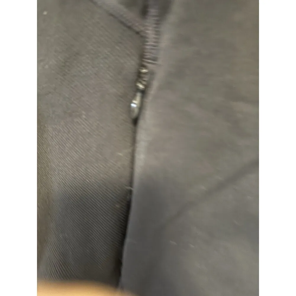 Gap Body Fit collared Jacket Size Large Black Full Zip Jersey Pockets Athleisure - Image 2