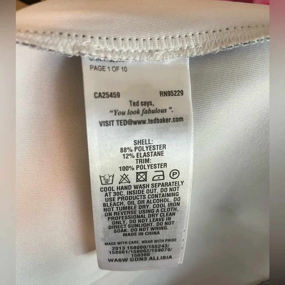 Ted Baker size 0 Floral Dress - Image 9