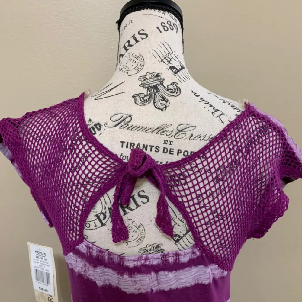 Rewind Purple and Blue Dress Small - Image 4