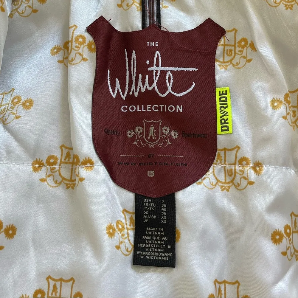 Burton’s The White Collection Dry Ride Snowboard jacket - Image 3