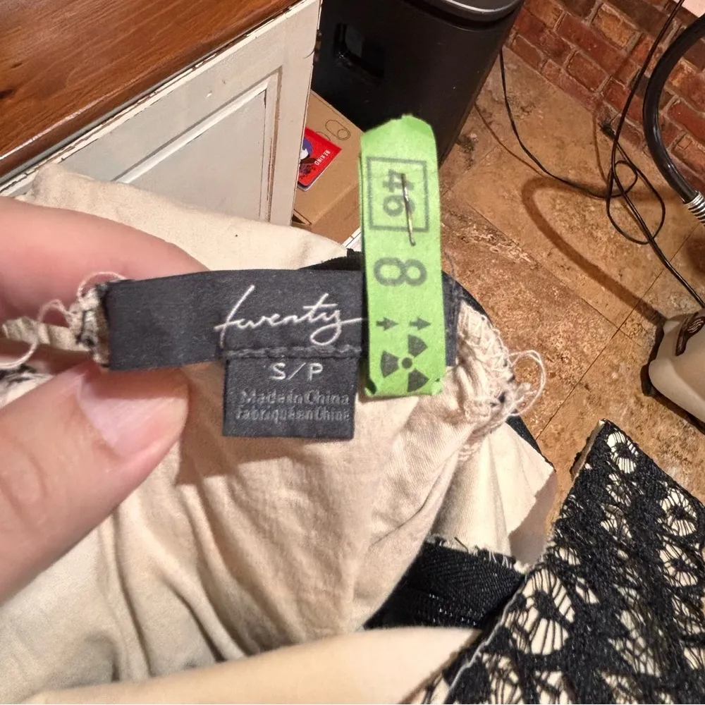 Twenty womens lace with cream liner low back mini dress black S - Image 3