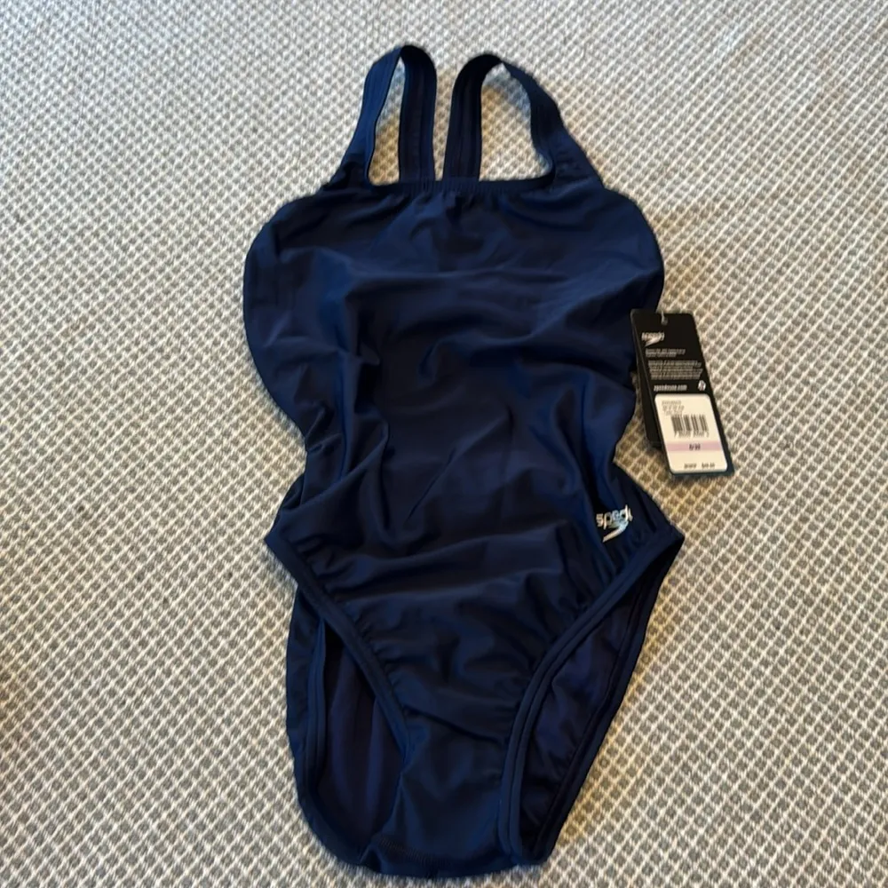 - Women's Solid Super Proback One Piece Blue - 6/32 nwt - Image 4