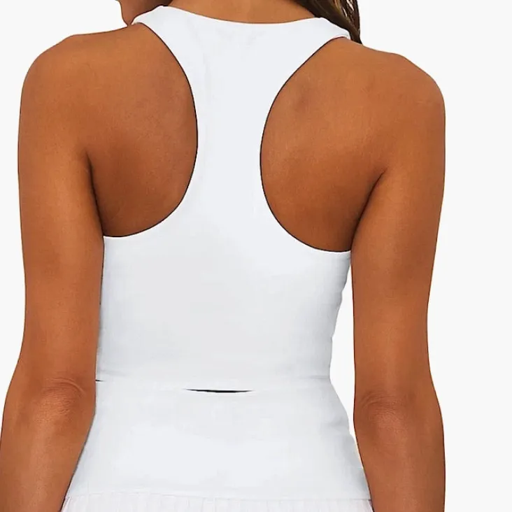 BEACH RIOT $98 Yara White Sports Bra Tank top  XS - Image 4