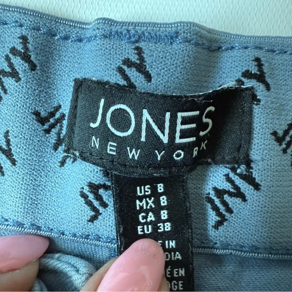 JNY stretch skinny cotton spandex‎ blend pants light blue size 8 workwear casual - Image 7