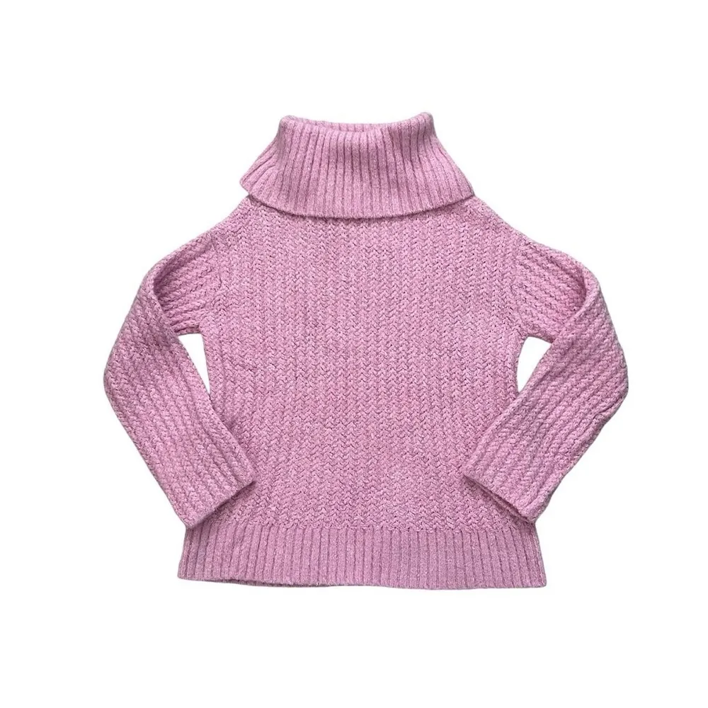 Maeve by Anthropologie Pink Turtleneck Pullover Sweater - Image 2