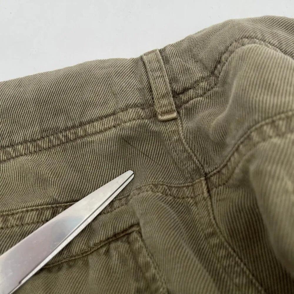 BELLA DAHL Sienna Pants Size 31 NWT Rolled Cargo Linen Blend Jogger Green Casual - Image 8