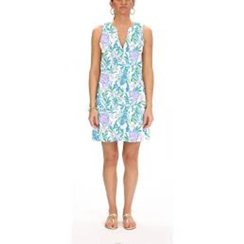 Lilly Pulitzer Dev Dress Womens Size XL Resort White Just A Pinch NWT Green Blue - Image 3