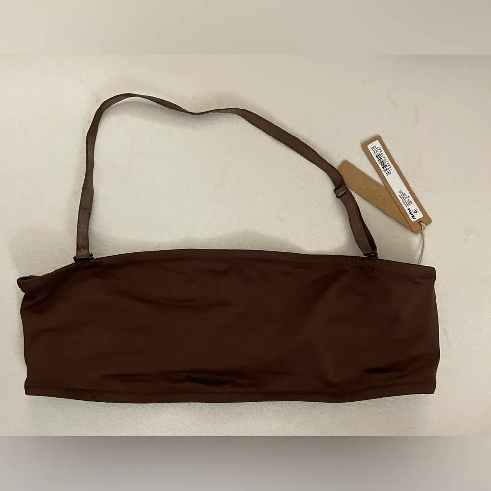 SKIMS SET NWT Cocoa Strapless Bikini Top & Bottom Size M - Image 5