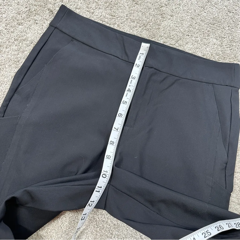 Athleta Women’s Stellar Straight Leg Pants Cropped Work Travel in Black 6 - Image 13