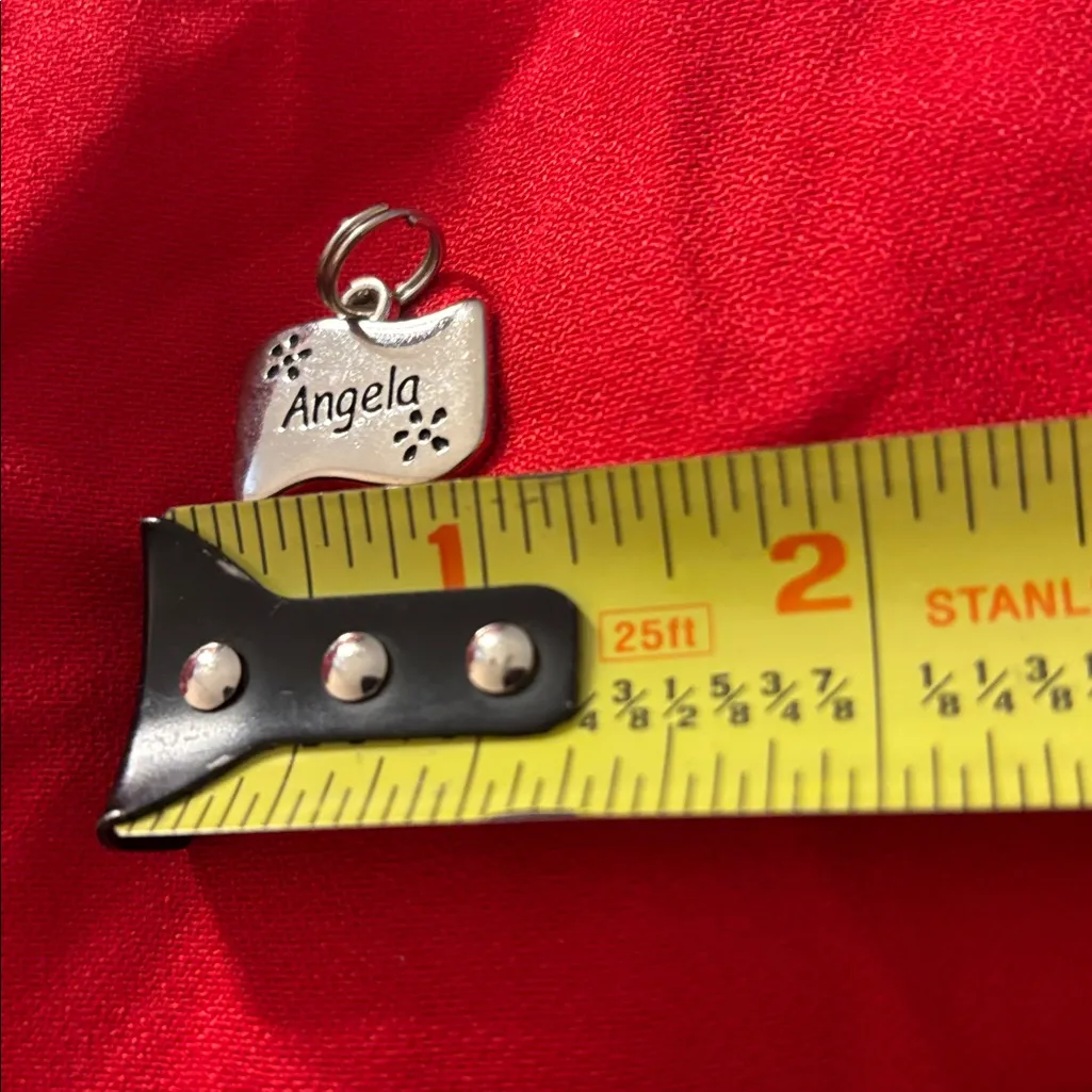 Personalized Silver pendant Angela - Image 3