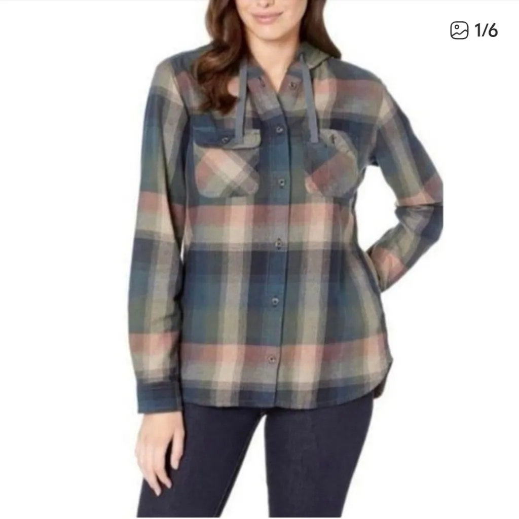 Carhartt Women's Beartooth Hooded Flannel Shirt. Size XL 16/18 - Image 16