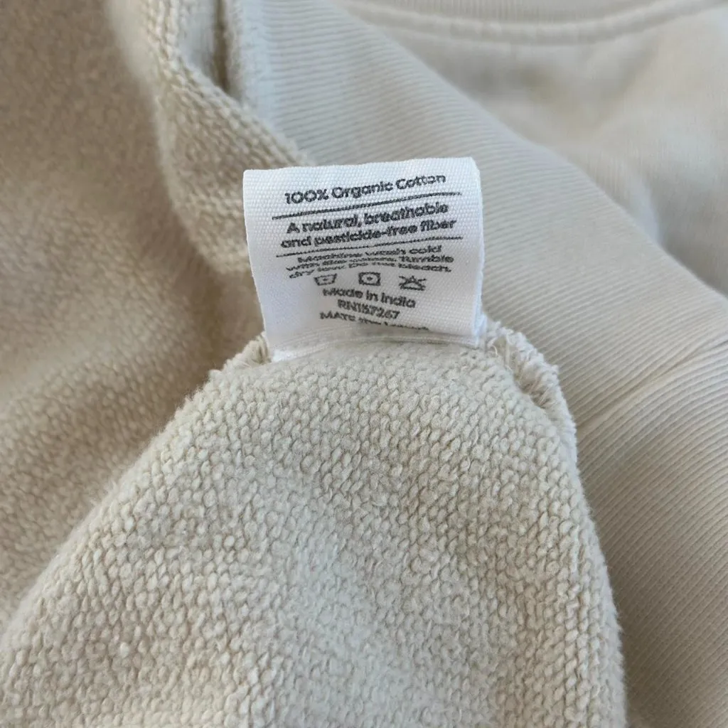 Mate the Label Organic Fleece Oversized Sweatshirt, Size XS/Small - Image 4
