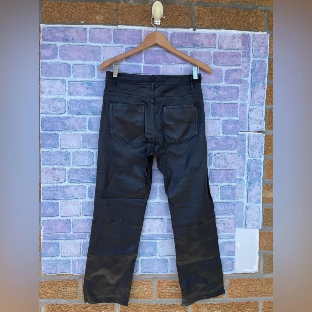 JOSEPH Den cropped leather straight-leg pants size 40/8 - Image 11