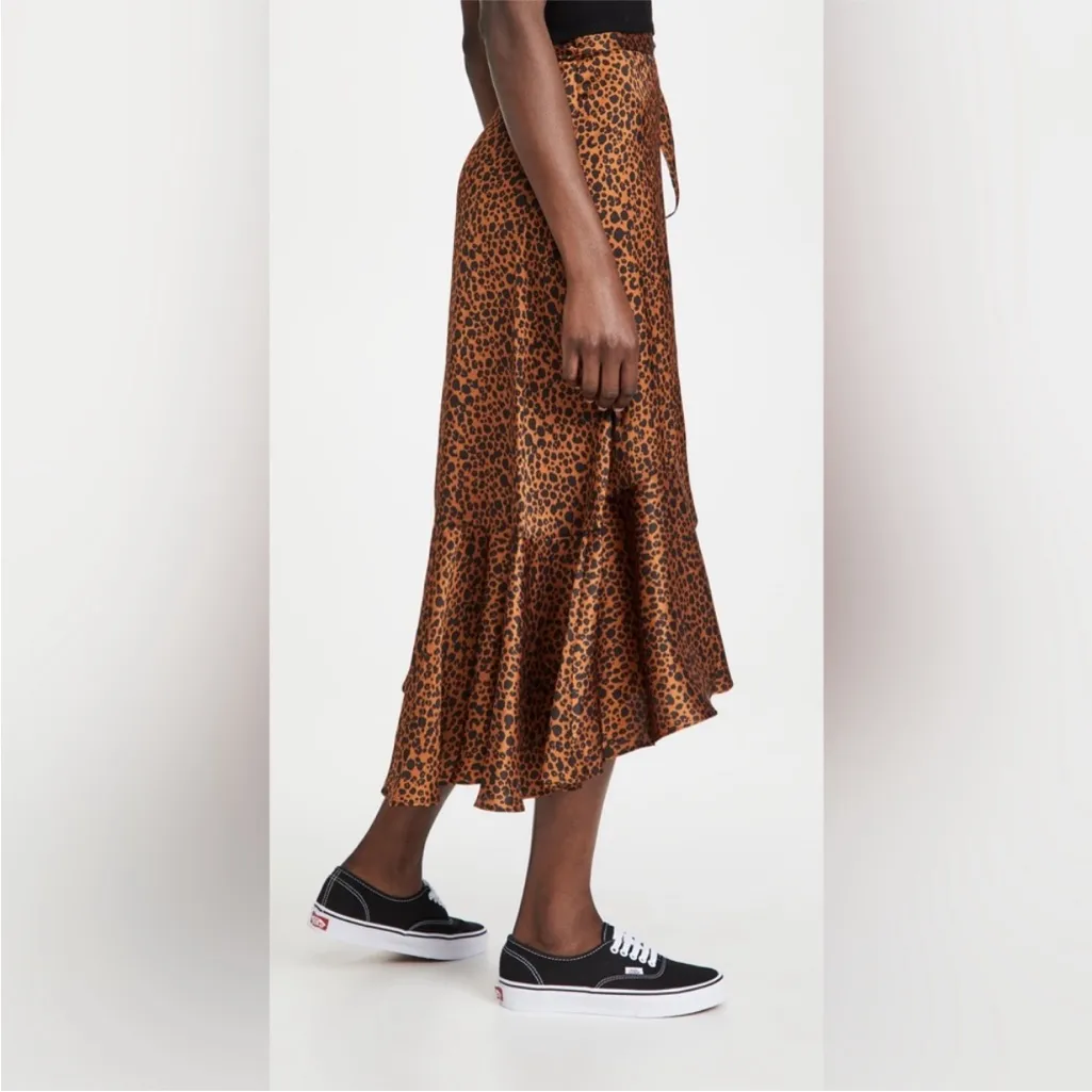 Scotch & Soda Leopard Print Wrap Skirt - Image 4