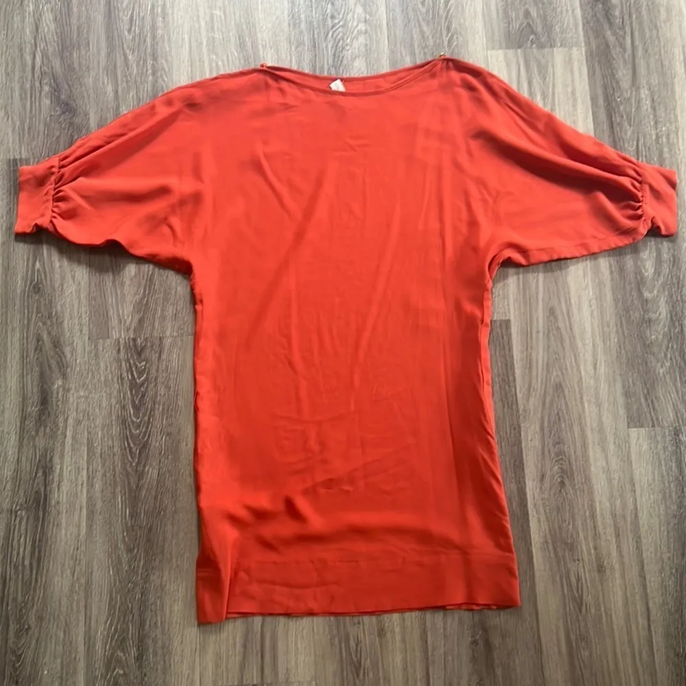 Stella McCartney Orange Sheath Dress 38 Dolman Sleeve Business knee length - Image 2