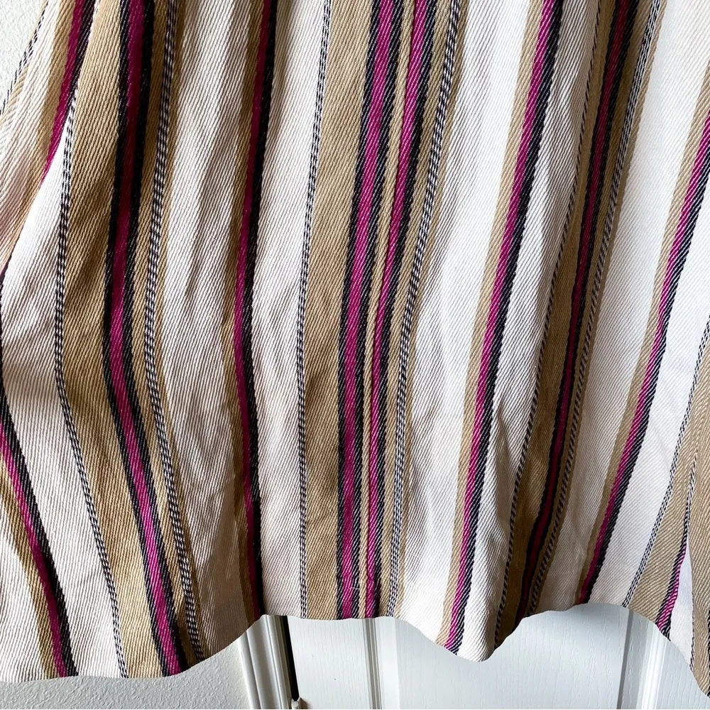 Ulla Johnson Isotta Robe Jacket Linen Striped Coat Beige Positano Small EUC - Image 12