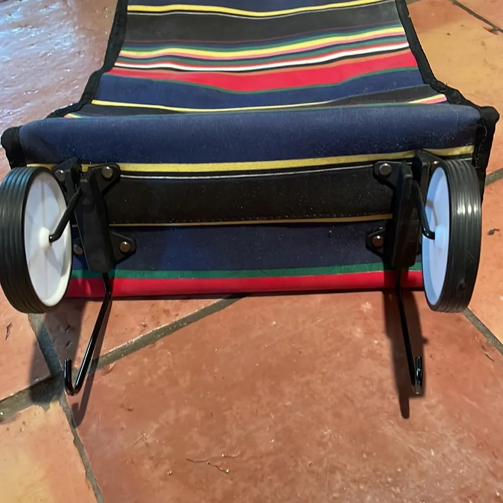 Rolling shopping tote will relist Red - Image 3