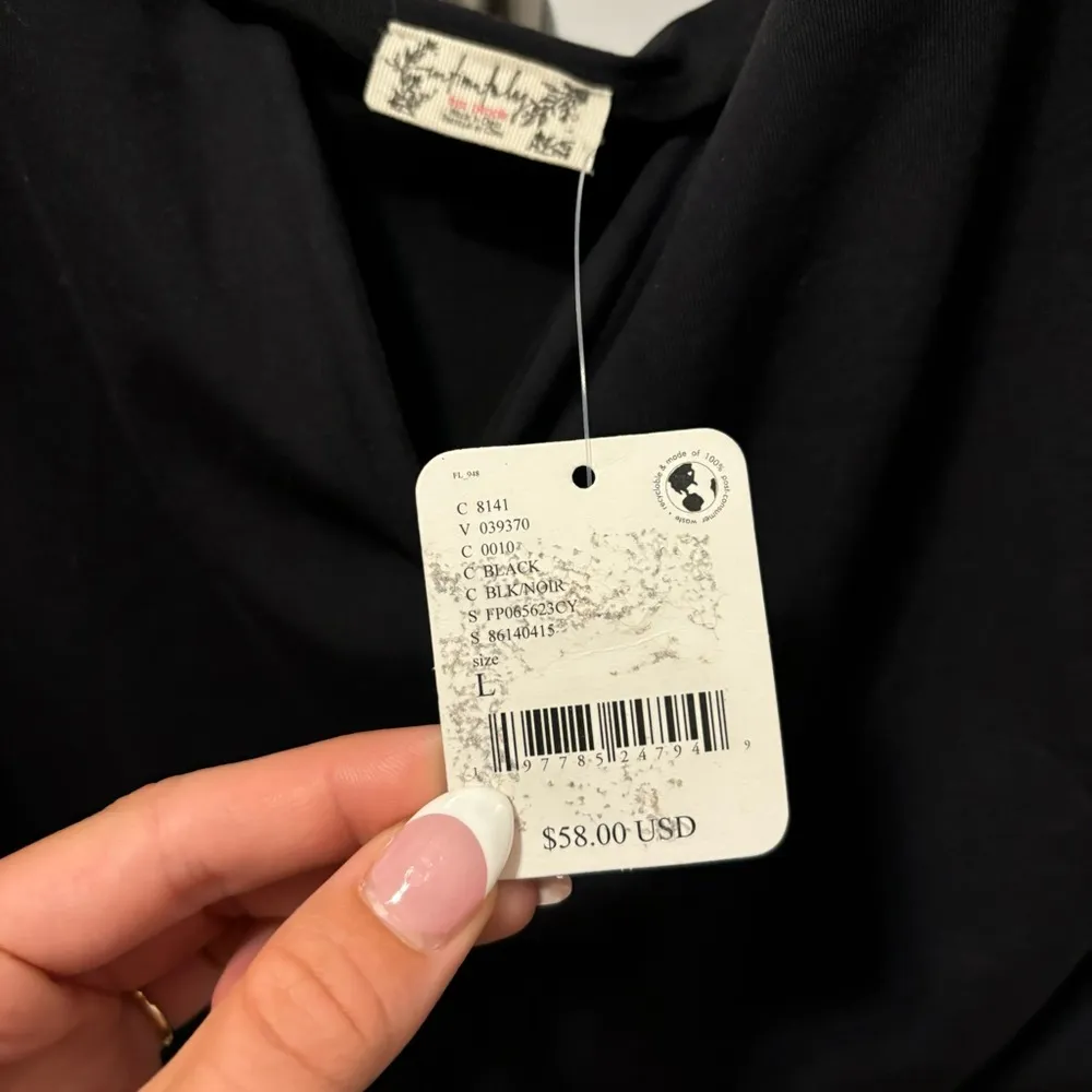 Free People Women's Zoe Bodysuit Black NWT - Image 4