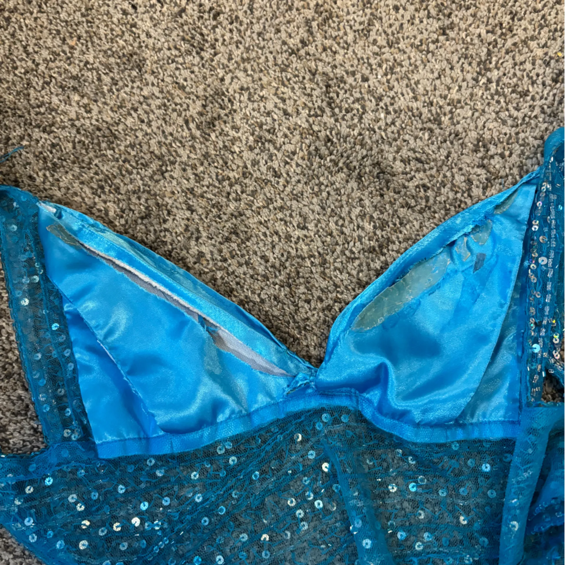 Cinderella  Blue Beaded Maxi Dress - Image 6