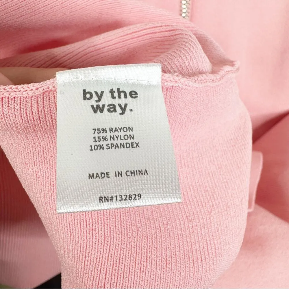 NWT By The Way. Revolve Bubblegum Pink Jazzie Ruffle Flounce Hem Dress Size S - Image 8