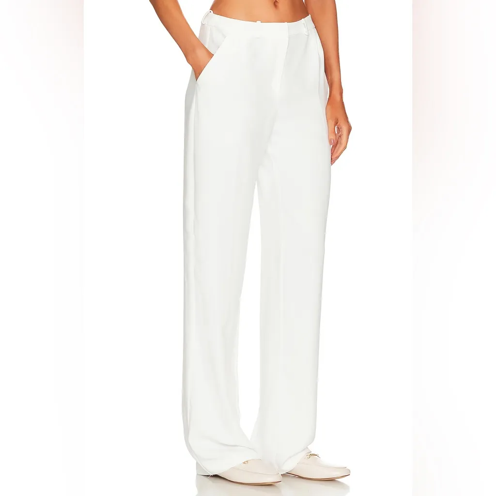 Amanda Uprichard Wallce Pants in Ivory - Image 3