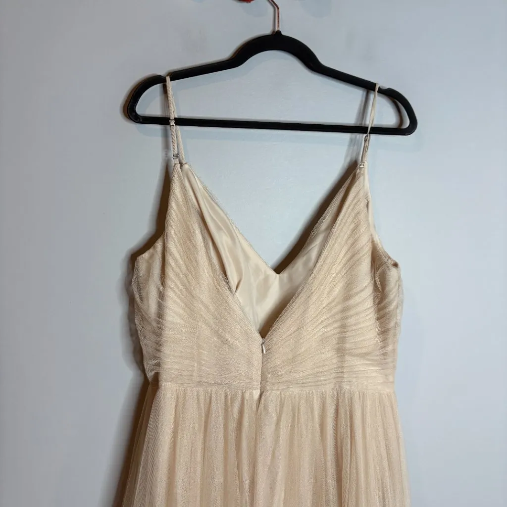 Revelry Penelope Tulle Dress in Champagne Size 16 - Image 4