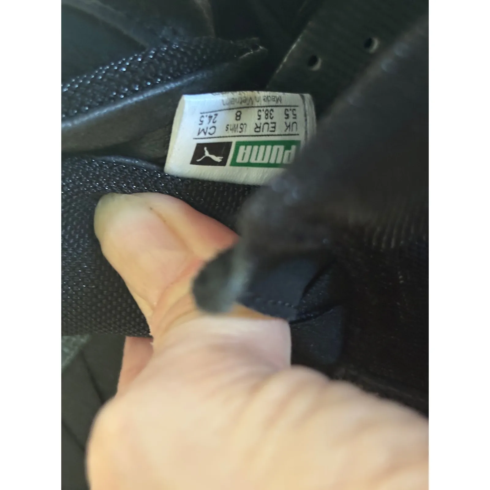 Puma Womens Black Metallic  eskiva High Top Zip Sneakers Shoes Size 8 - Image 7