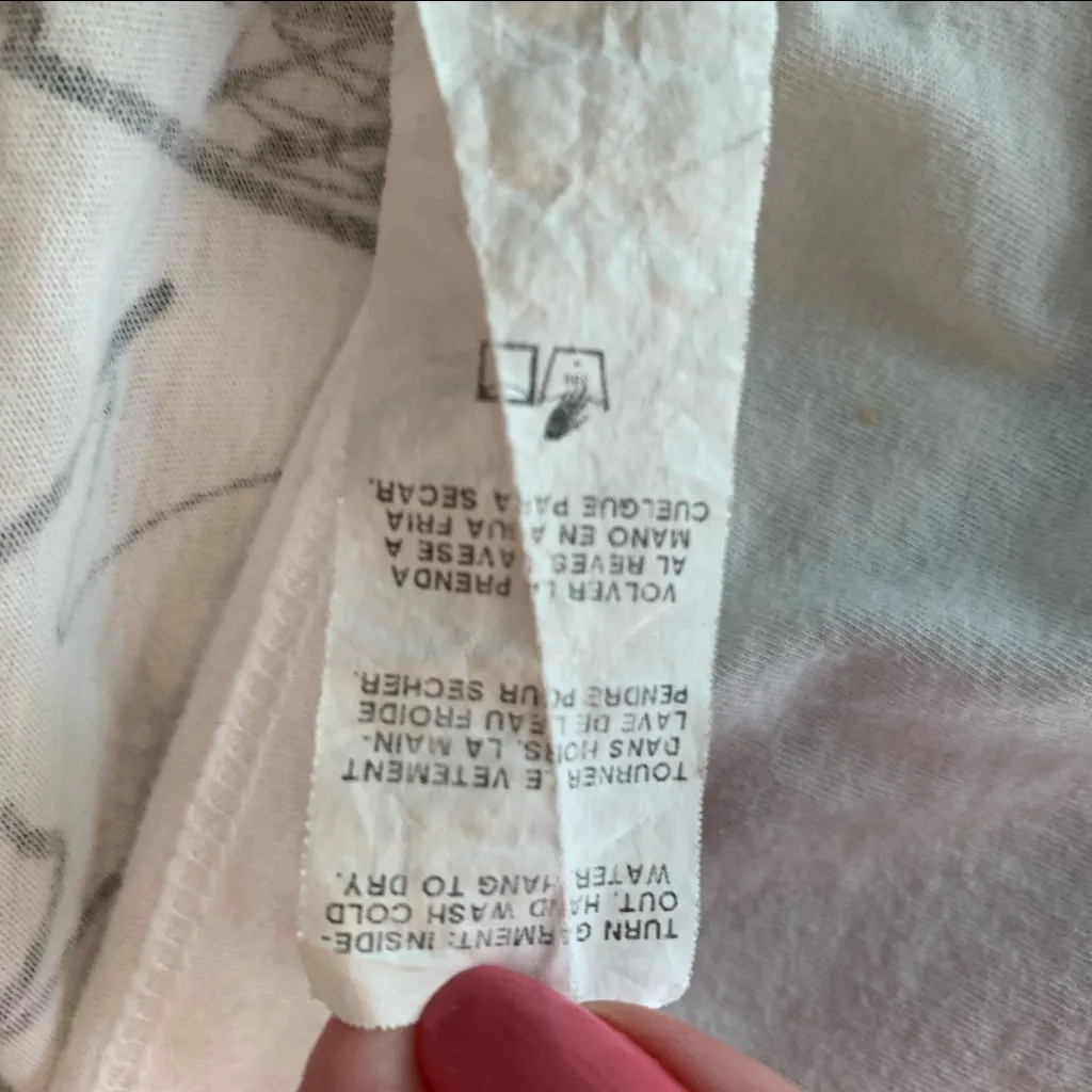 Karen by Karen Kane V neck top sketch of woman in purple rhinestone headband - Image 11