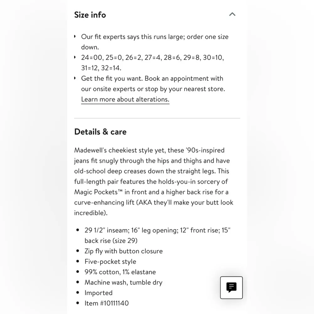 NWT Madewell The '90s Creased High Waist Straight Leg Jeans size 25 Petite - Image 3