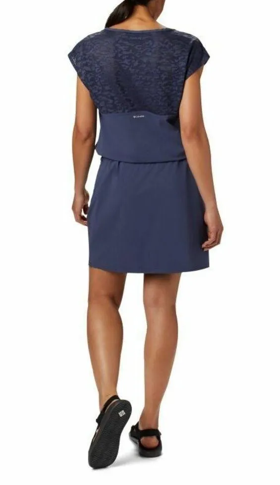 NWT New Womens Columbia Peak to Point Dress M Logo Purple Open Lace Back Cooling - Image 2