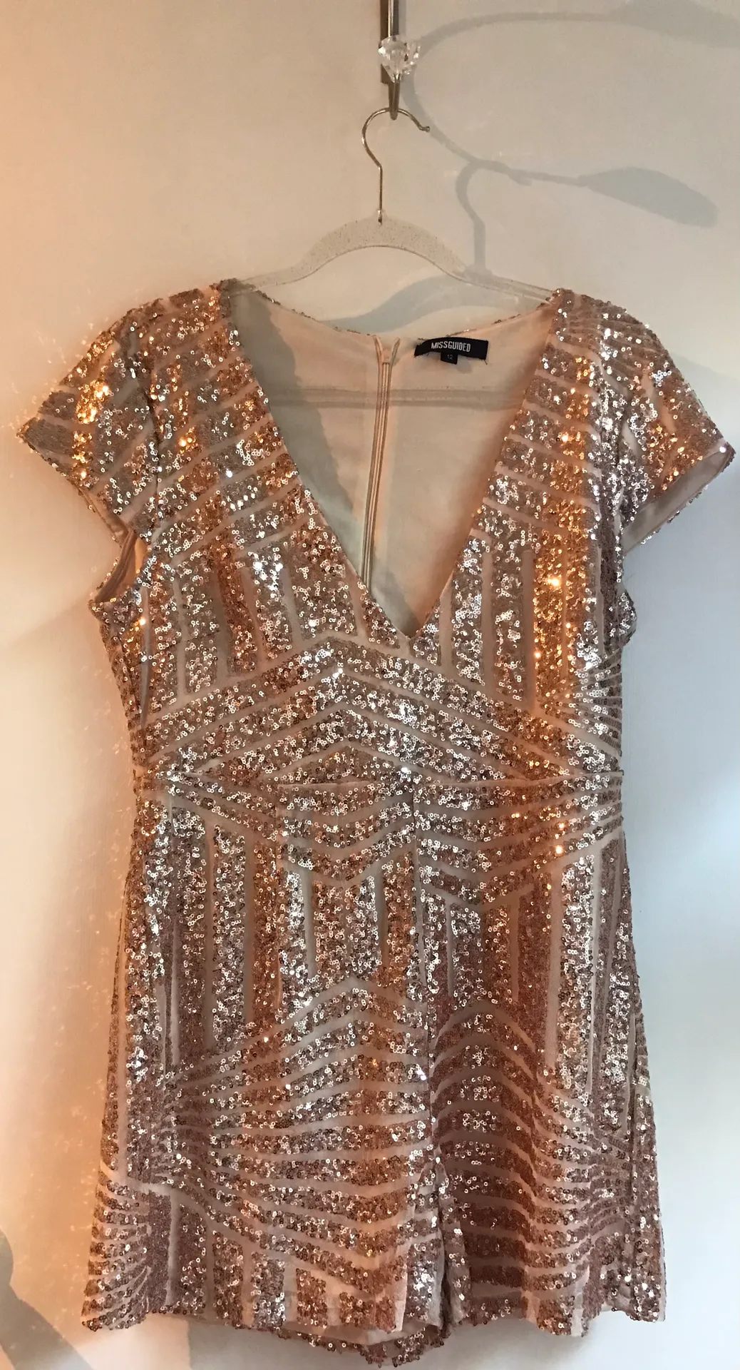 Rose Gold Nude Romper - Image 6