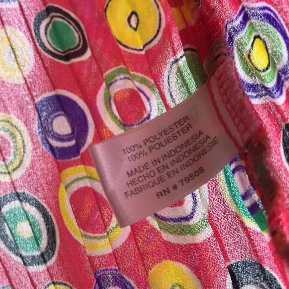 Violet & Claire ladies colorful retro funky artsy button up shirt top size small - Image 9