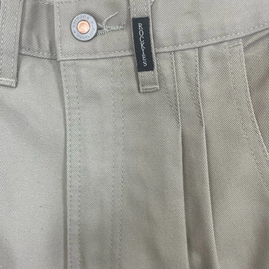 Rockies Vintage High Rise Khaki‎ Wrinkle Resistant Pants size 1/2 Extra Long NWT Tan - Image 4