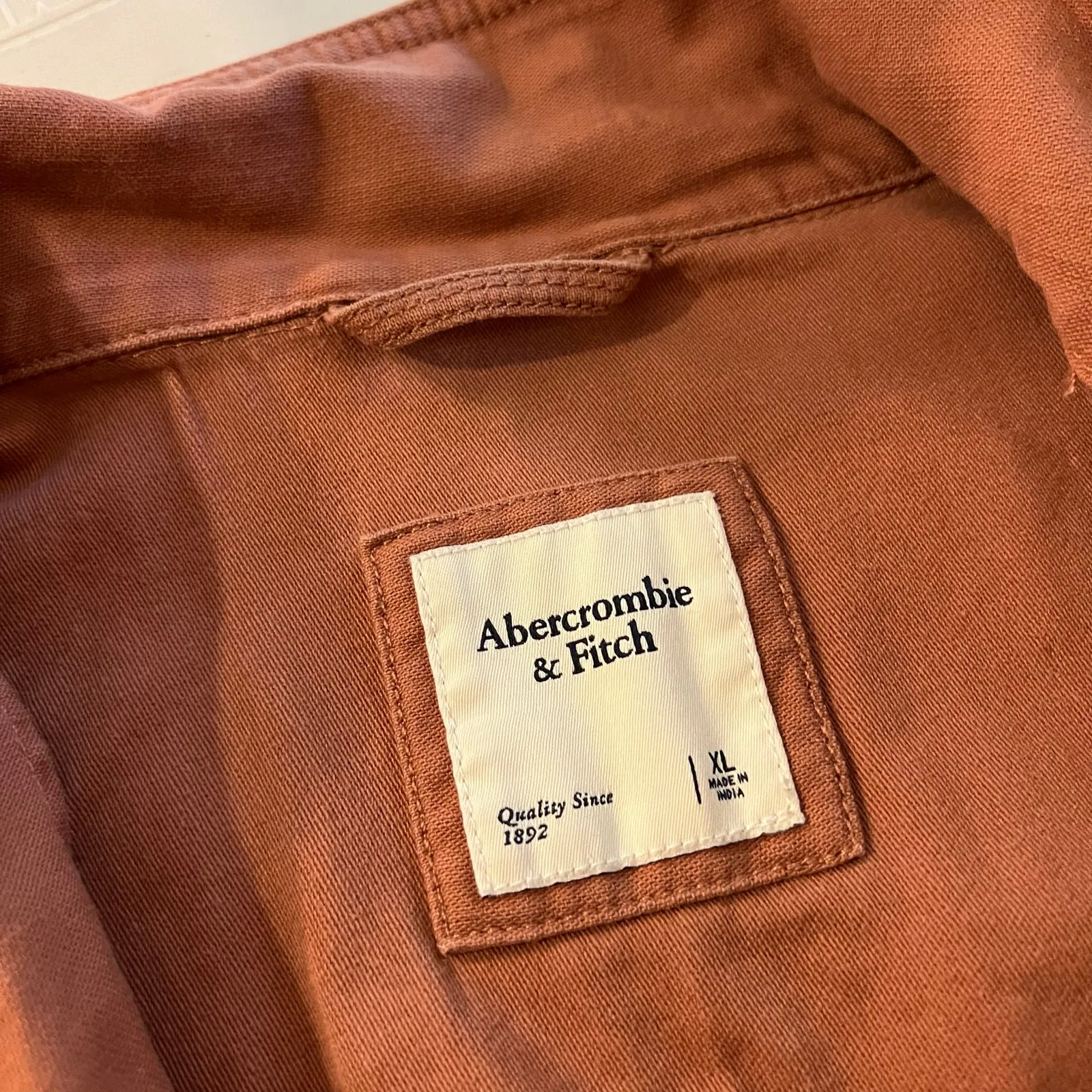 Abercrombie & Fitch Pink Cotton Utility Cargo Cropped Zip Up Jacket Size XL - Image 6