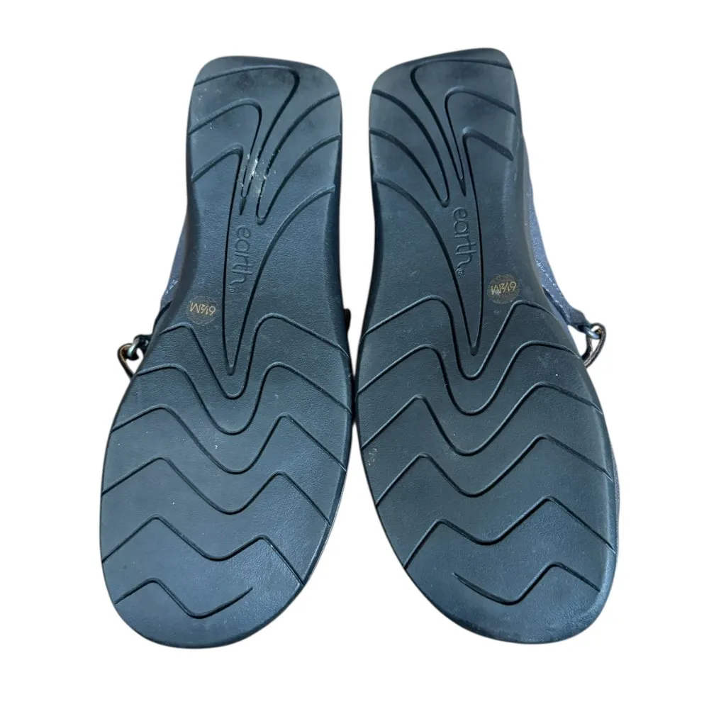 Earth Tose mary jane ballet flats in grey leather with strap across top 6 1/2M Gray Size 6.5 - Image 9