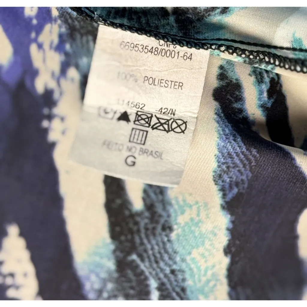 Rubicon Size Large Made in brazil Women elegant dress Shiffon Green - Image 7