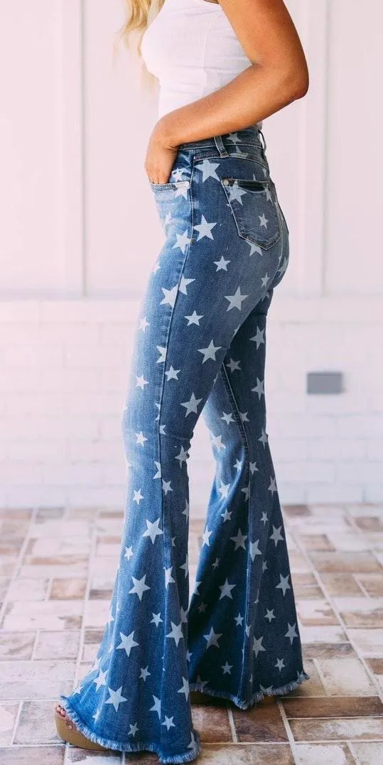 These Three Boutique Star Flare Jeans - Image 2