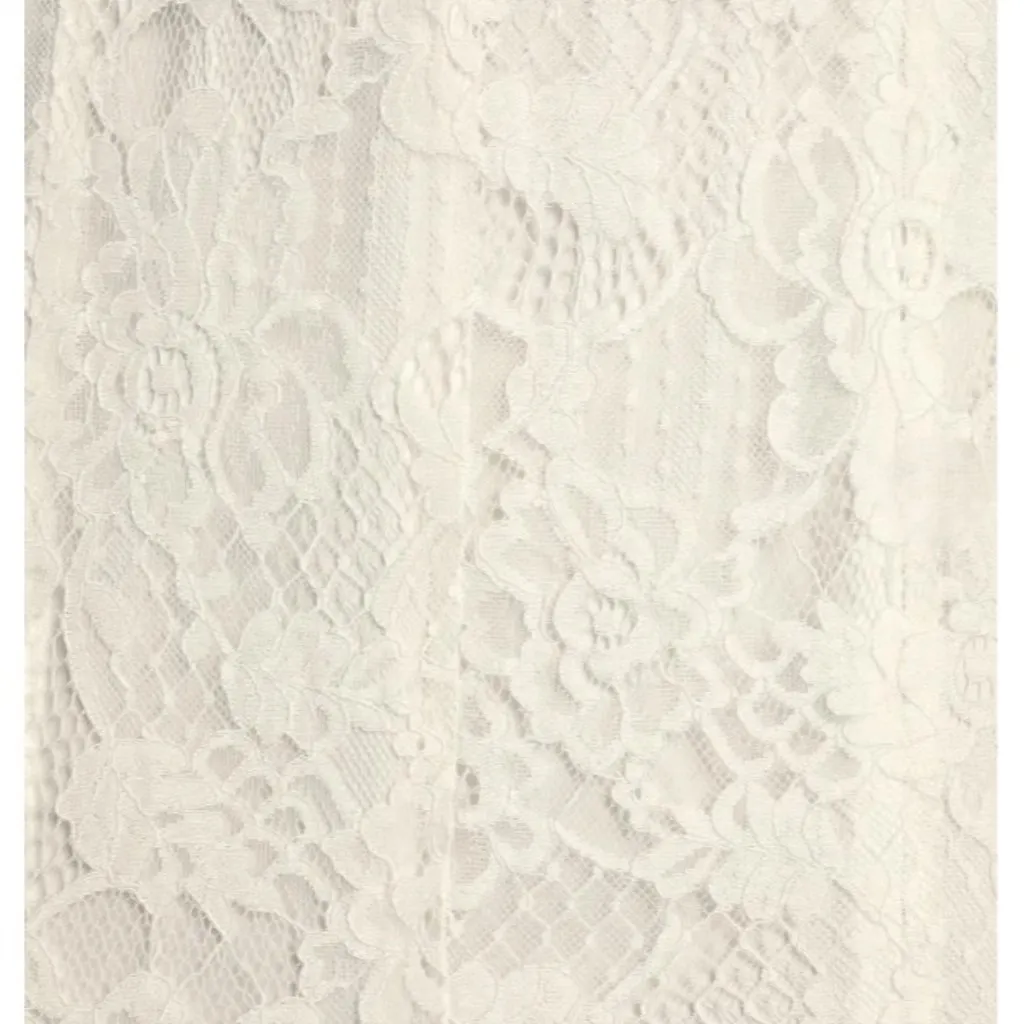 NWT Lulus Bridal Everlasting Emotion White Lace Mermaid Maxi Dress Size Large - Image 4