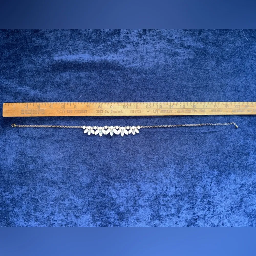 Set of two chunky rhinestone choker necklaces Gold - Image 9