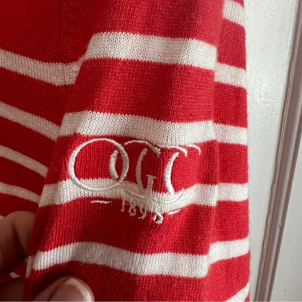 Fairway & Greene Women's Lia Sweater Sun Kiss Coral cashmere blend Orange Size M - Image 6