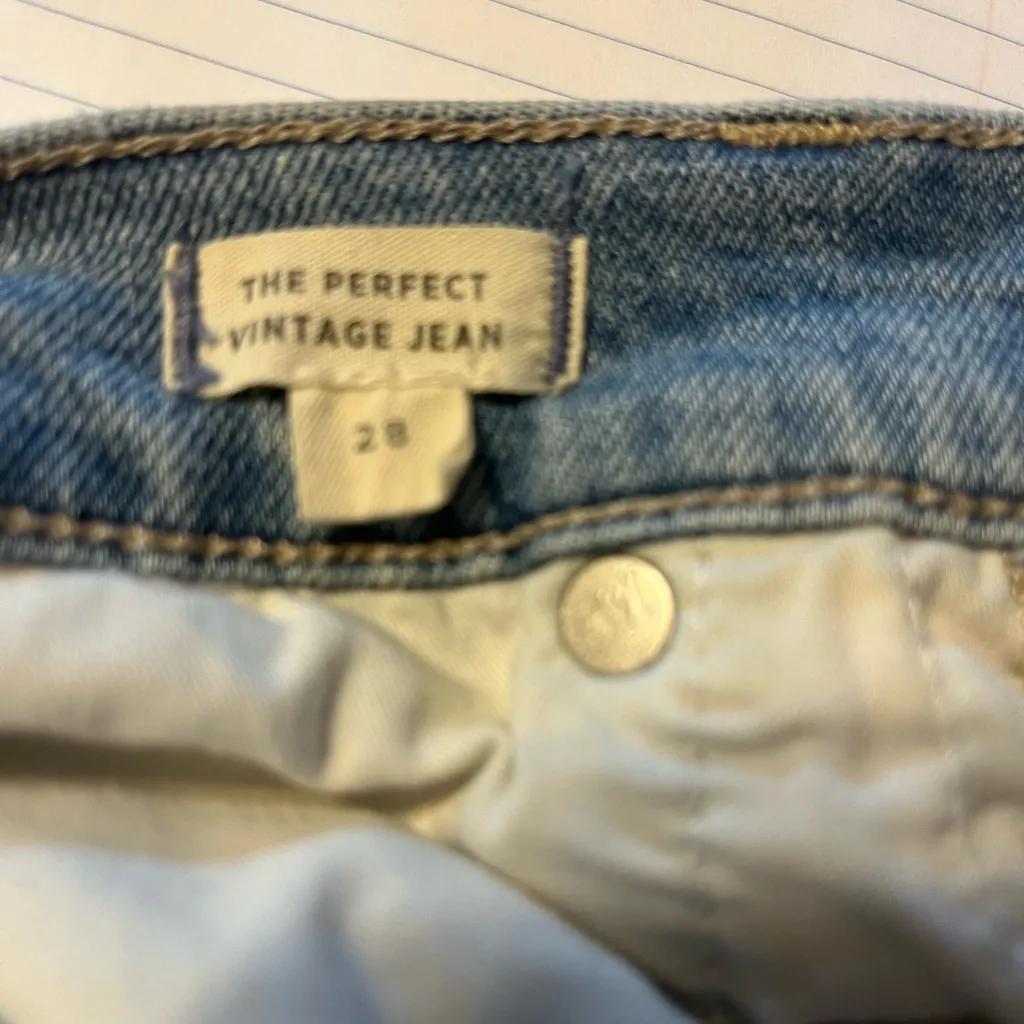 Democracy Cream Ribbed V-Neck Top - Image 7