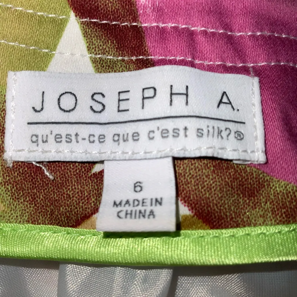 Joseph A Multicolor Abstract Zip-Up Jacket Pockets Size 6 - Image 13