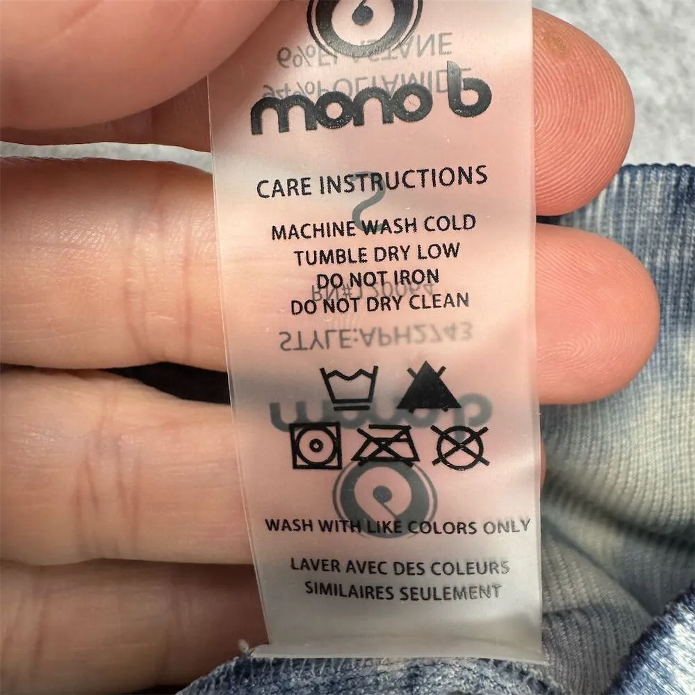 Mono B Women's Tie Dye Leggings Blue Size S Activewear - Image 8